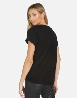 Lauren Moshi Wolf X Crystal Peace Love Skull*Women Short Sleeve