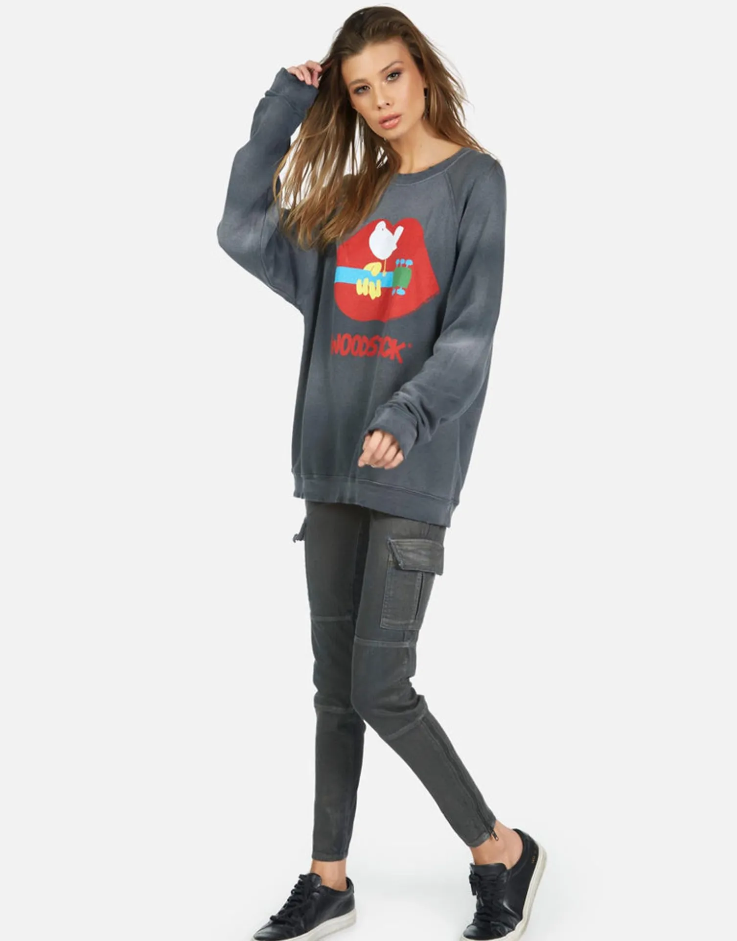 Lauren Moshi Woodstock Lip 3 Days Of Peace Pullover | Anela By *Women Long Sleeve