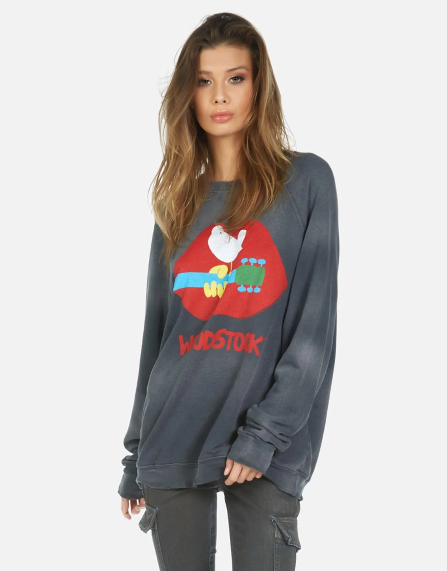 Lauren Moshi Woodstock Lip 3 Days Of Peace Pullover | Anela By *Women Long Sleeve