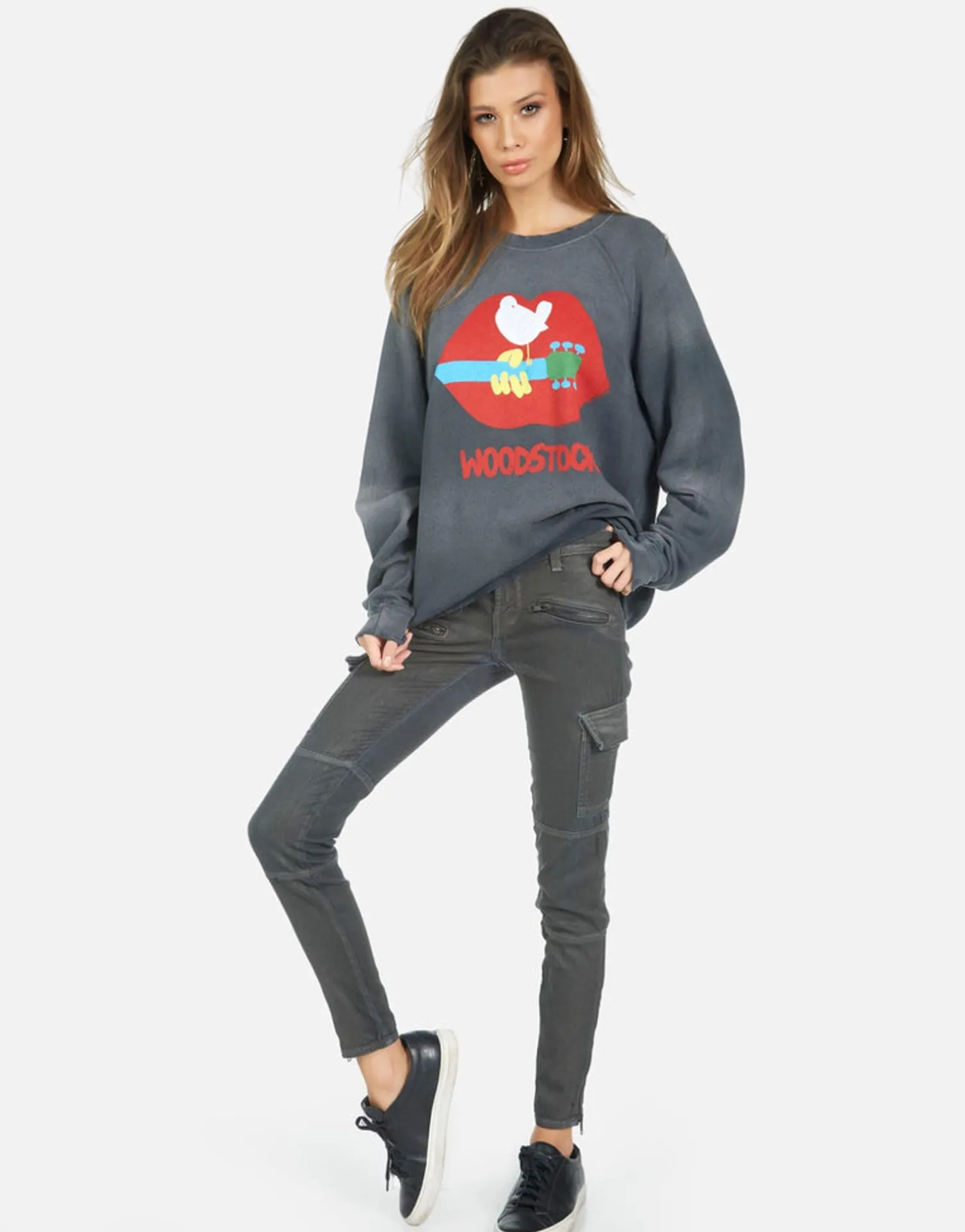 Lauren Moshi Woodstock Lip 3 Days Of Peace Pullover | Anela By *Women Long Sleeve