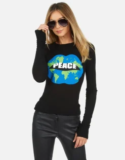 Lauren Moshi World Peace Lips L/S Fitted Thermal | Mckinley X By *Women Long Sleeve