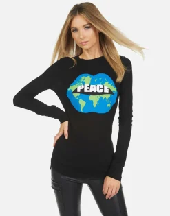 Lauren Moshi World Peace Lips L/S Fitted Thermal | Mckinley X By *Women Long Sleeve