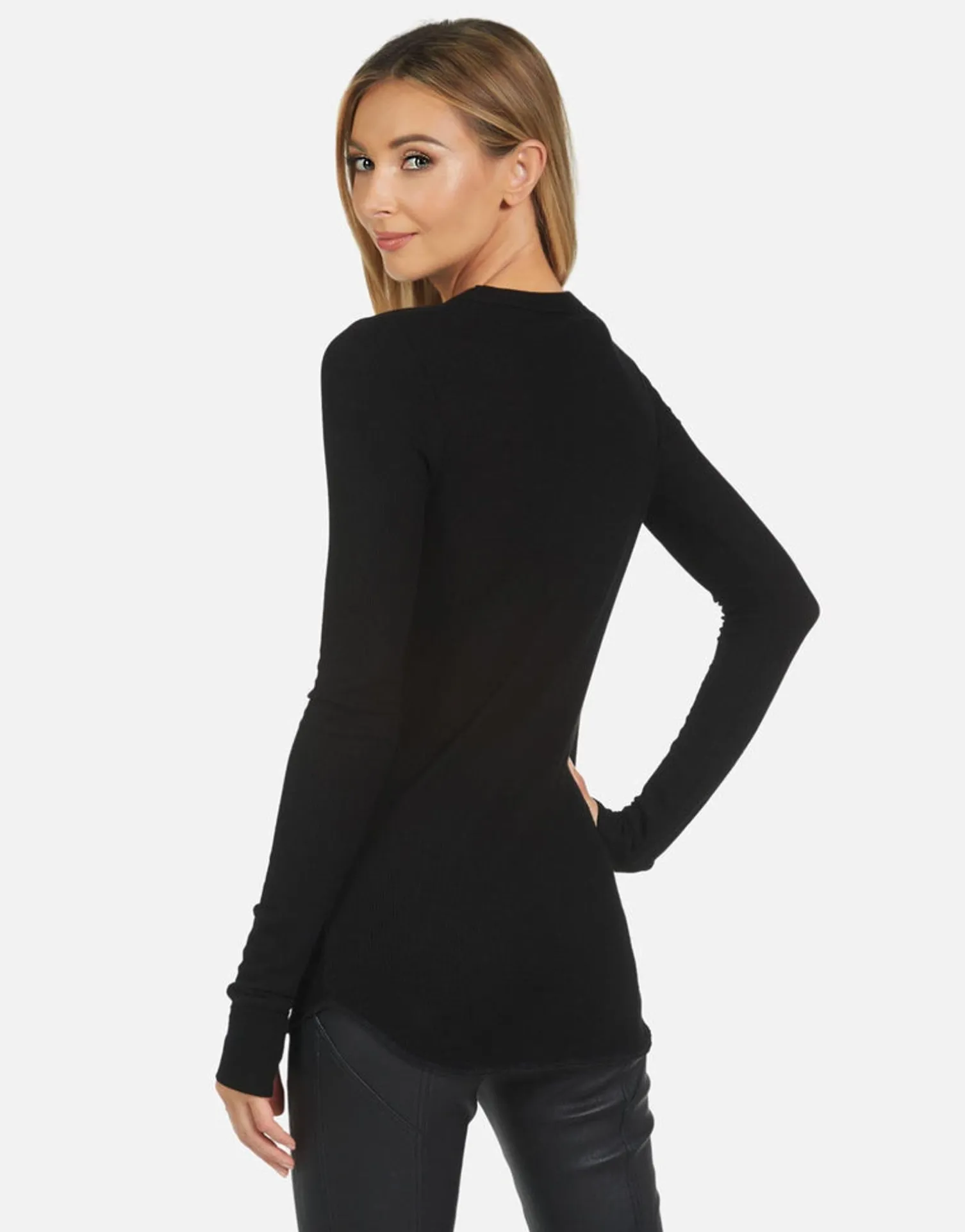 Lauren Moshi World Peace Lips L/S Fitted Thermal | Mckinley X By *Women Long Sleeve