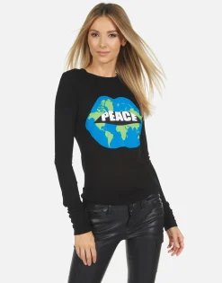 Lauren Moshi World Peace Lips L/S Fitted Thermal | Mckinley X By *Women Long Sleeve