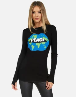 Lauren Moshi World Peace Lips L/S Fitted Thermal | Mckinley X By *Women Long Sleeve