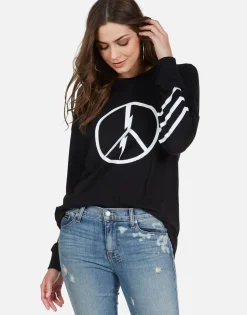 Lauren Moshi World Peace Oversized Drop Shoulder Tee | Lassie By *Women Long Sleeve