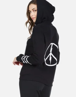 Lauren Moshi World Peace Zip Up Hoodie | Lennox By *Women Hoodies