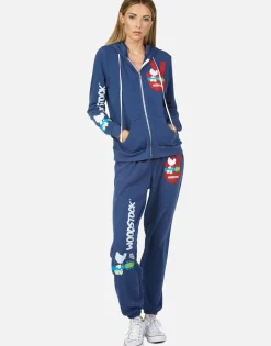 Lauren Moshi Yellow Lightning Tie Dye Zip Up Hoodie | Lennox By *Women Hoodies