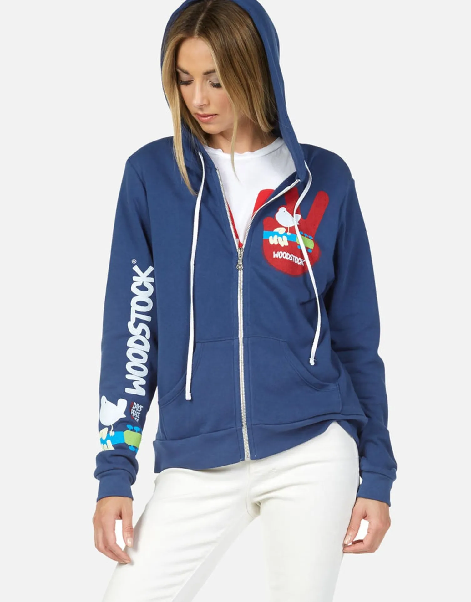 Lauren Moshi Yellow Lightning Tie Dye Zip Up Hoodie | Lennox By *Women Hoodies