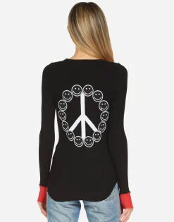 Lauren Moshi Zelda Peace Love Moshi*Women Long Sleeve