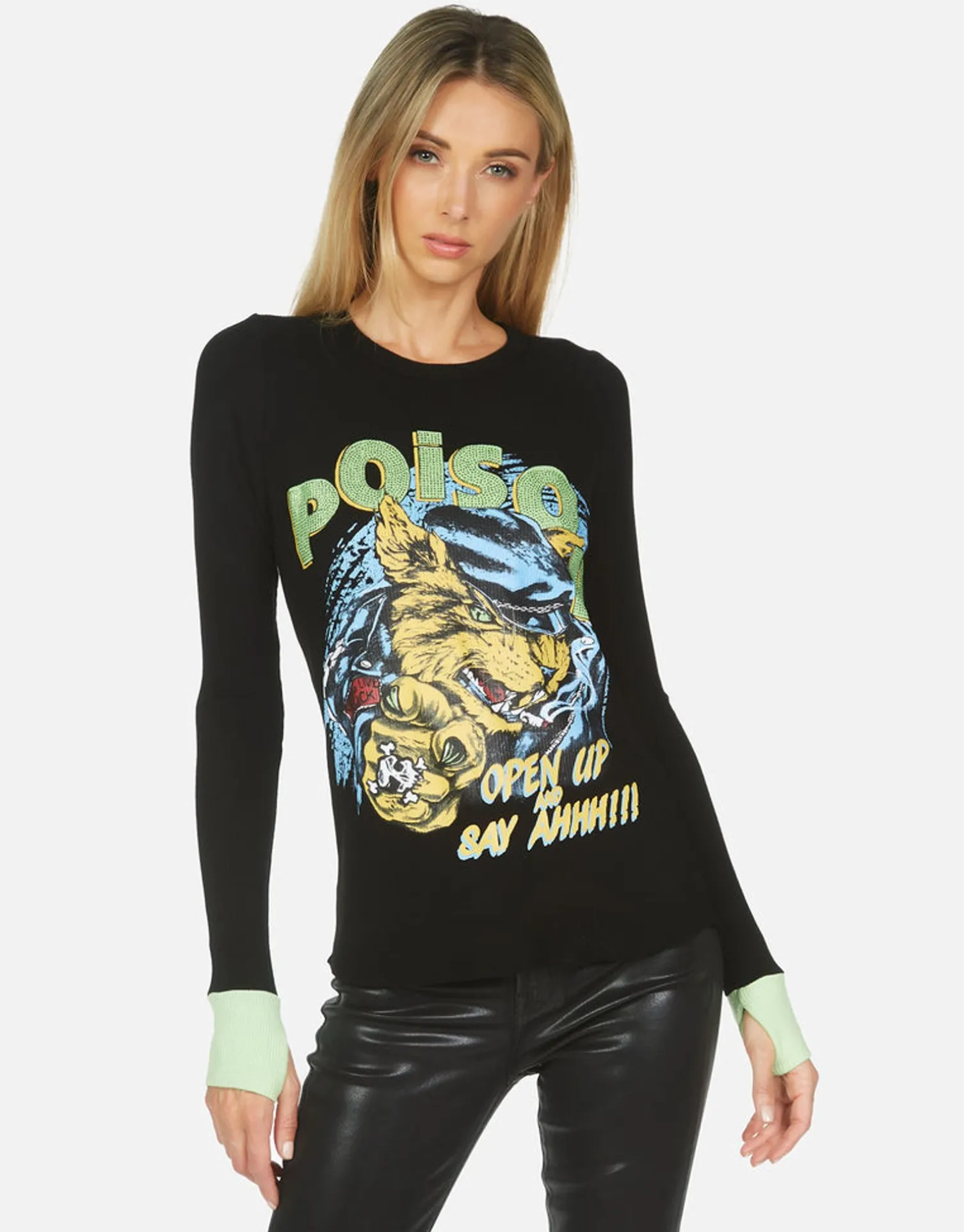 Lauren Moshi Zelda Poison Cat*Women Long Sleeve
