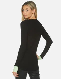 Lauren Moshi Zelda Poison Cat*Women Long Sleeve