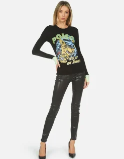 Lauren Moshi Zelda Poison Cat*Women Long Sleeve