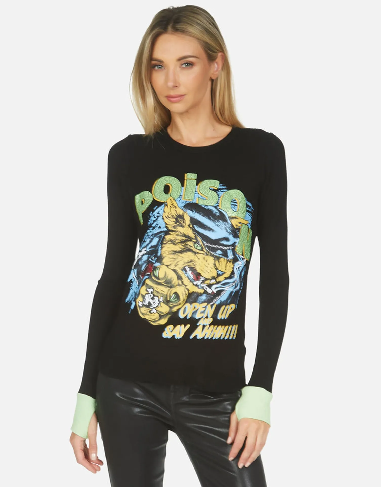 Lauren Moshi Zelda Poison Cat*Women Long Sleeve