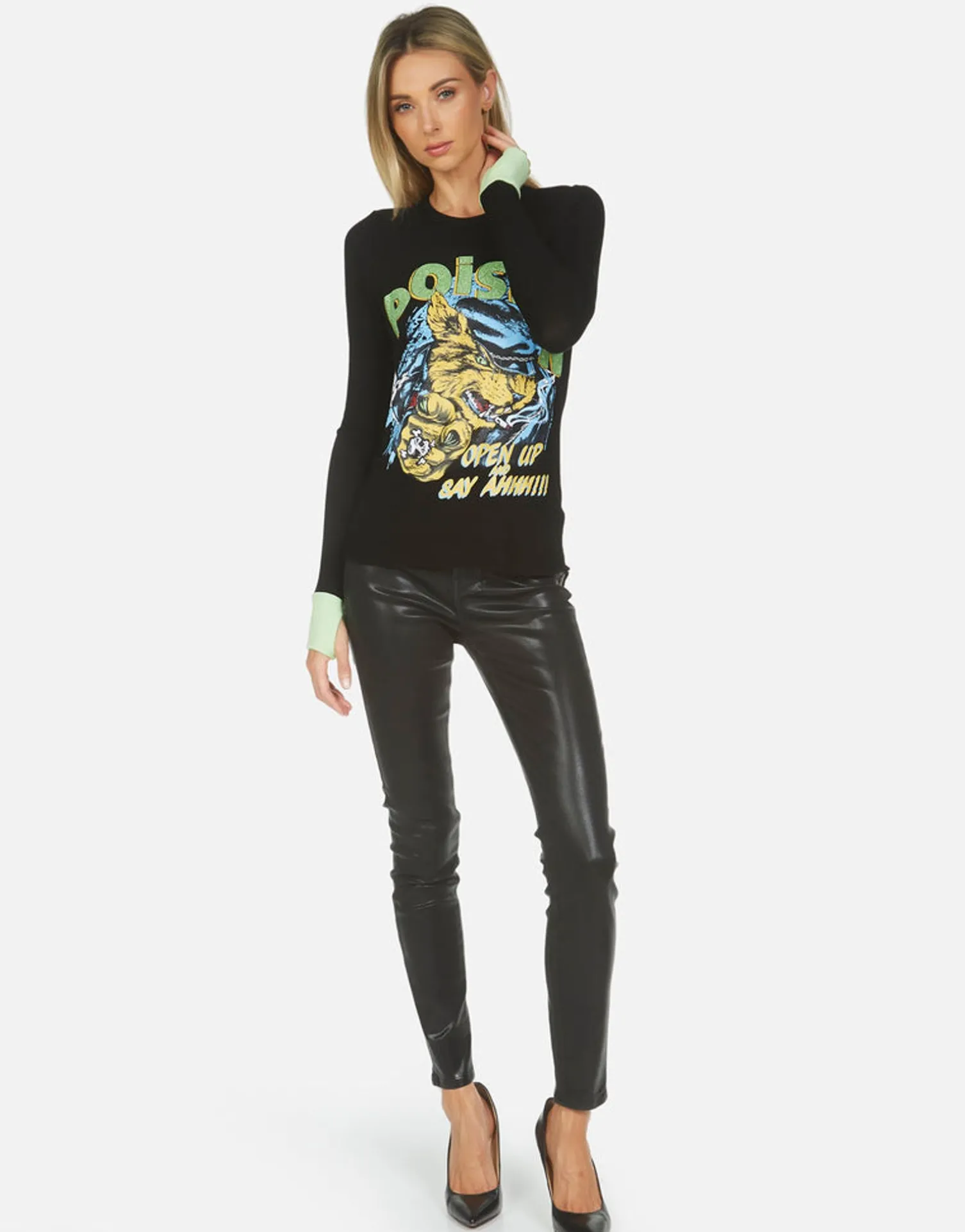 Lauren Moshi Zelda Poison Cat*Women Long Sleeve